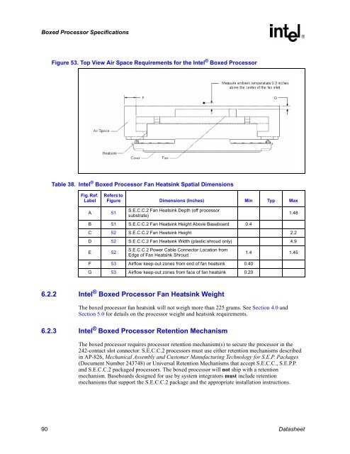 Intel Pentium III Processor for the SC242 at 450 MHz to 1.0 GHz