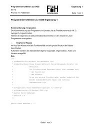 Programmierrichtlinien zur OOS Ergänzung 1 - FH Aachen