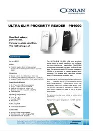 ULTRA-SLIM PROXIMITY READER - PR1000 - Conlan GmbH