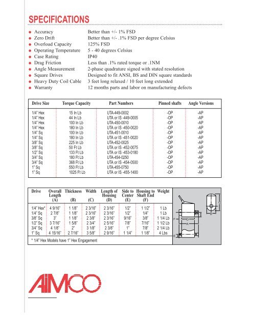 Torque measurement systems Catalogue (format: pdf ... - techsystem