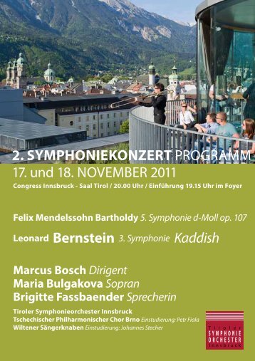 2. Symphoniekonzert - Tiroler Symphonie Orchester Innsbruck