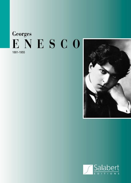 Georges ENESCO - Durand Salabert Eschig