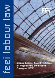 Uniform Business Travel Regulations for Wage-Earning and ... - FEEI