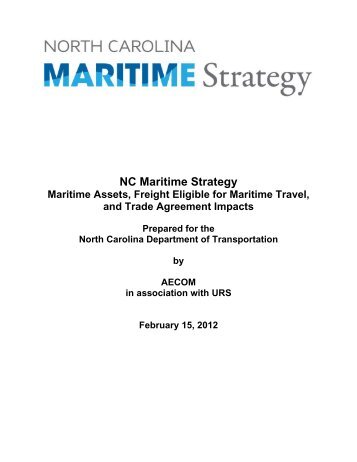 Maritime Assets, Freight Eligible for Maritime Travel, and