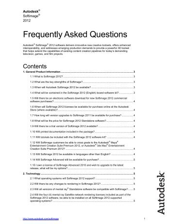 Frequently Asked Questions - Autodesk