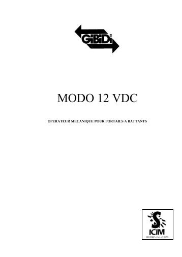 MODO 12 VDC - GiBiDi