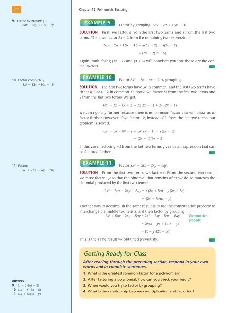 Polynomials: Factoring - XYZ Custom Plus