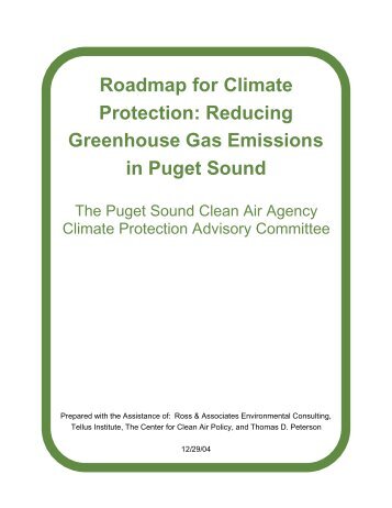 Roadmap for Climate Protection - Puget Sound Clean Air Agency
