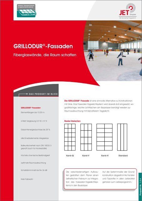 GrilloDur®-Fassaden - JET-Gruppe