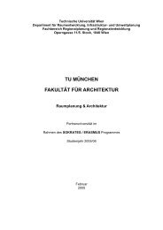 tu mÃ¼nchen fakultÃ¤t fÃ¼r architektur - StÃ¤dtebau - Technische ...