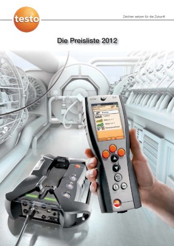 Testo Preisliste 2012 - A & S Schneider
