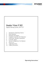Studer Vista 5 M2 - AVC Group