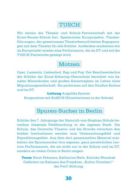 Spielzeit 2010/2011 - Deutsches Theater