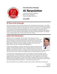 AI Newsletter - Artificial Intelligence Center - University of Georgia