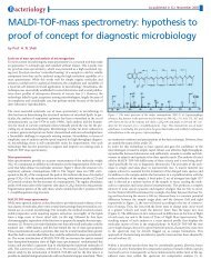 MALDI-TOF-mass spectrometry: hypothesis to proof of concept for ...