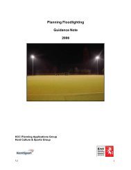 Planning Floodlighting - Guidance Note (pdf) - Kent Sport