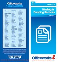 Binding & Finishing Services - Officeworks