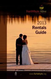 Rentals Guide 2013 - PDF - FortWhyte Alive