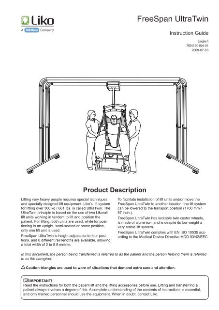 FreeSpan UltraTwin Instruction Guide EN - Liko