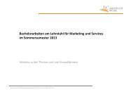 Bachelorarbeiten am Lehrstuhl fÃƒÂ¼r Marketing und Services im ...