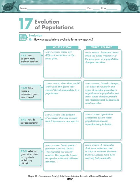 Evolution Of Populations