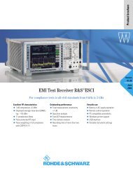 EMI Test Receiver R&S ESCI - Rohde & Schwarz