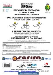 22 Aprile 2012 - Brembate di Sopra - Triathlon Bergamo