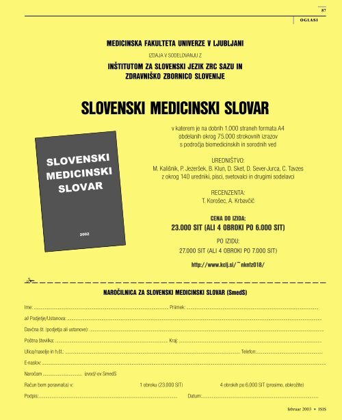 glasilozdravni Å¡ kezborniceslovenije - ZdravniÅ¡ka zbornica Slovenije