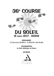 Course du Soleil Ã  Sierre - FVA