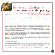 Bonbons & confiseries et sociologie