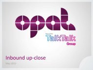 Inbound up-close - TalkTalk Business
