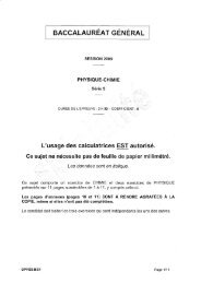 Sujet bac physique chimie 2009 S mÃ©tropole ... - Physagreg