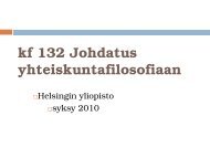 kf 132 Johdatus yhteiskuntafilosofiaan - Helsinki.fi