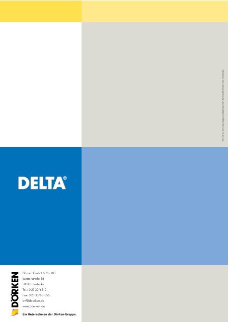 DELTA®-Systeme für die Fassadengestaltung - Ewald Dörken AG