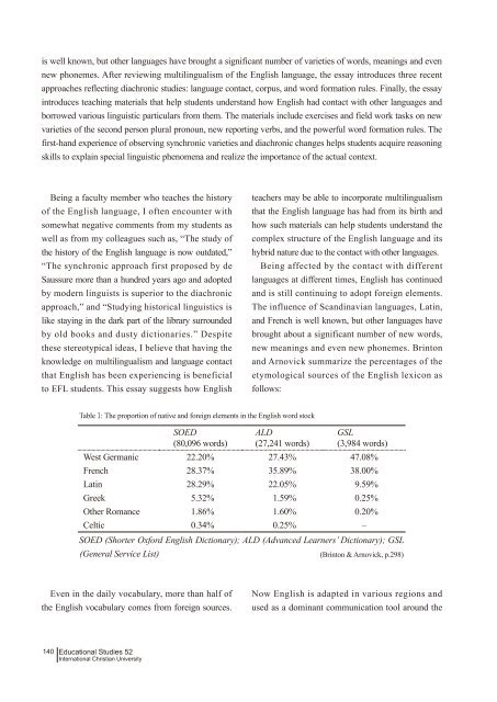 Incorporating Multilingualism in the Development of the English ...