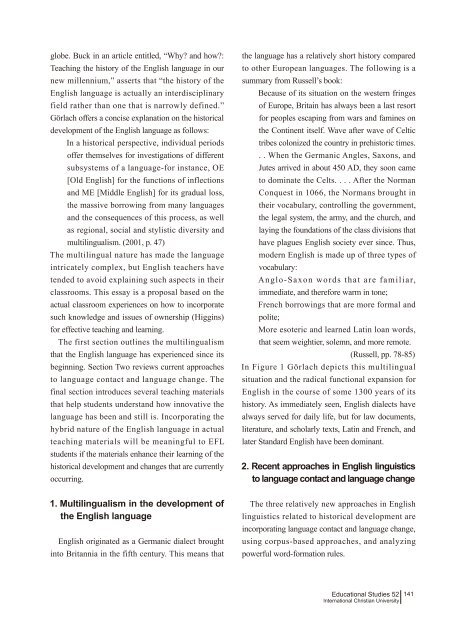 Incorporating Multilingualism in the Development of the English ...