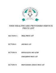 nhis drug price list