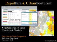 RapidFire and Urban Footprint Presentation - Sonoran Institute