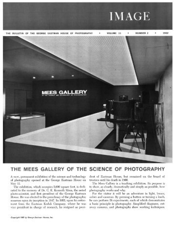 Image - Issues of Image Magazine - George Eastman House