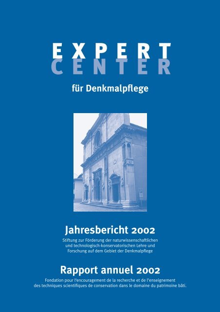 Jahresbericht 2002 - Berner Münster-Stiftung