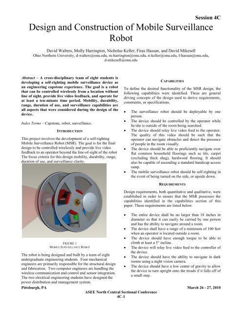 design and construction of mobile surveillance robot