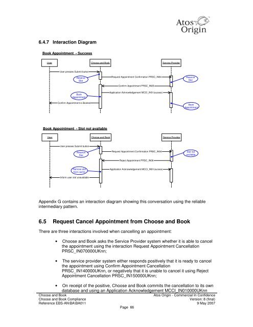 Choose and Book Compliance Document (PDF, 850Kb)