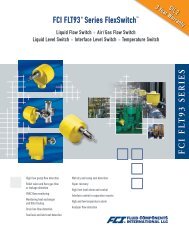 FCI FLT93 SERIES - Fluid Components International