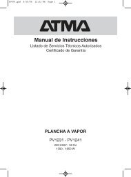 Manual de Instrucciones - Atma