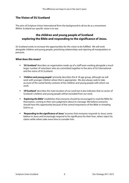 Strategy 2011-15 Full document - PDF - Scripture Union Scotland