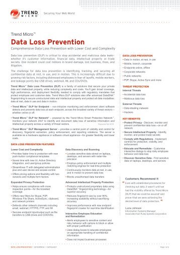 Data Loss Prevention - Trend Micro