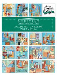 Fall 2013 - Summer 2014 College Catalog - Meridian Community ...