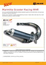 Marmitta Scooter Racing MHR