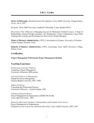 Lila Carden CV - PDF - College of Technology - University of Houston