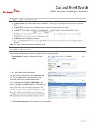 Car and Hotel Search - Sabre Holdings